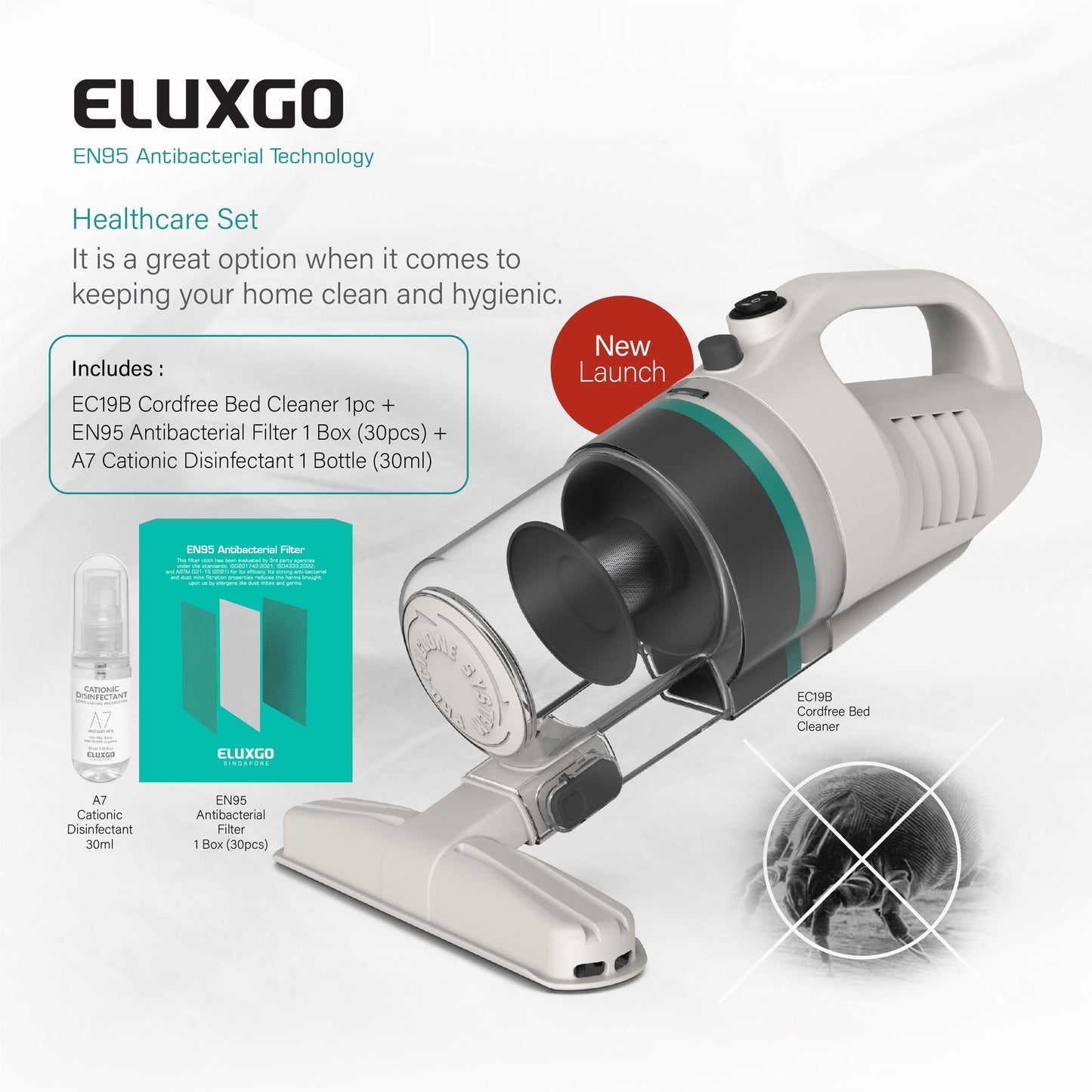 EC19B Bed Vacuum Cleaner