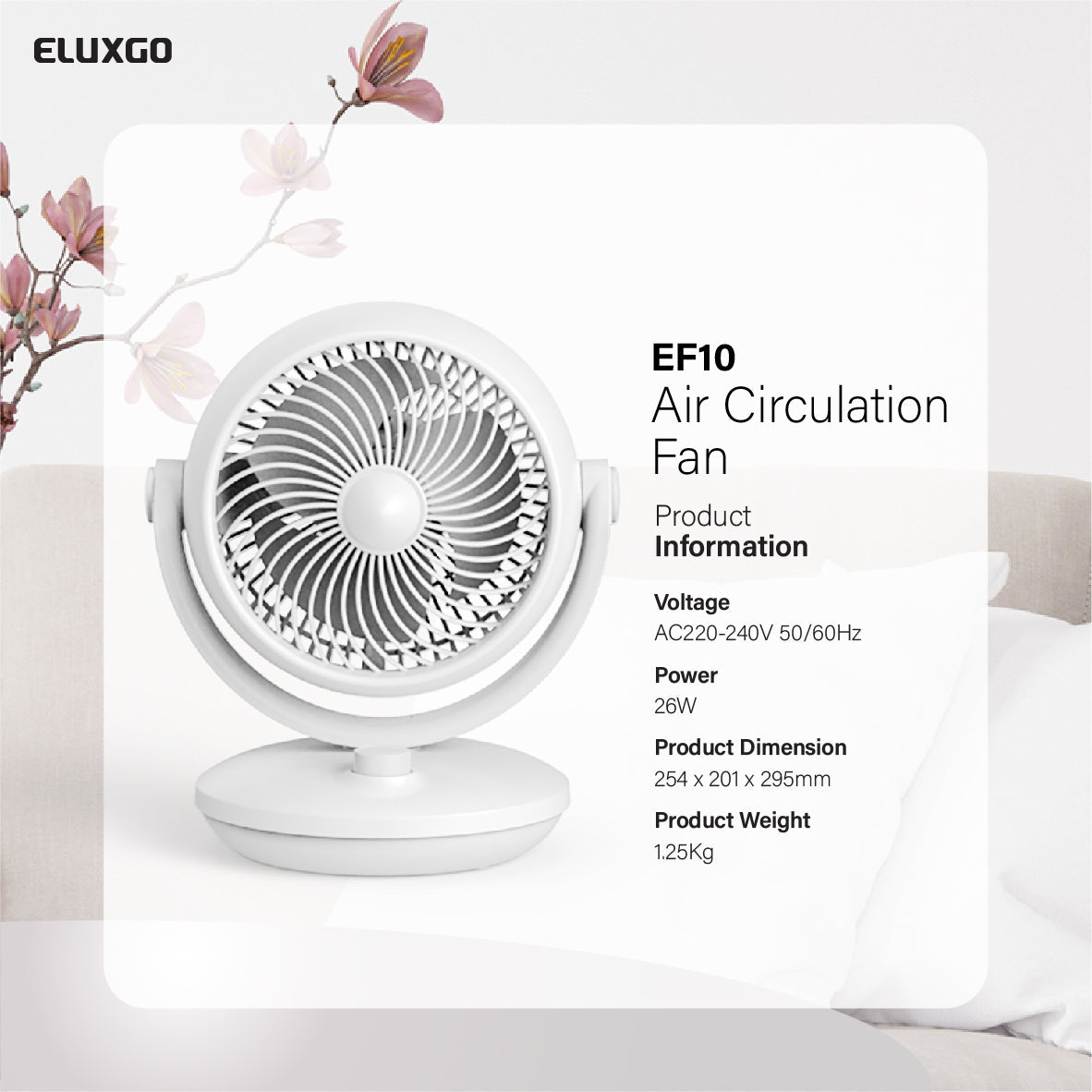 EF10 Desk Air Circulation Fan