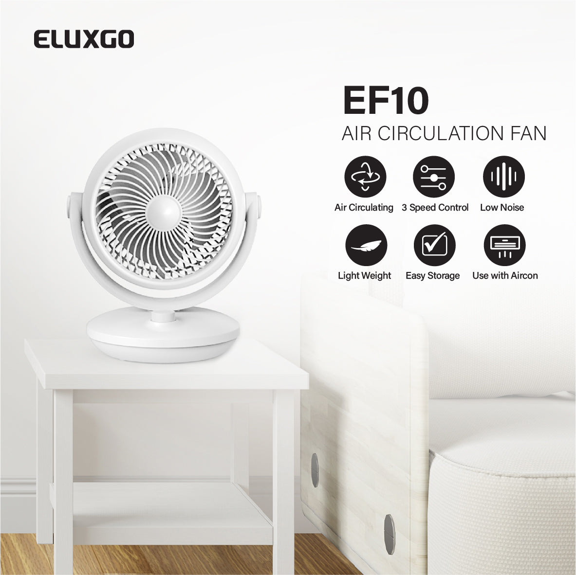 EF10 Desk Air Circulation Fan