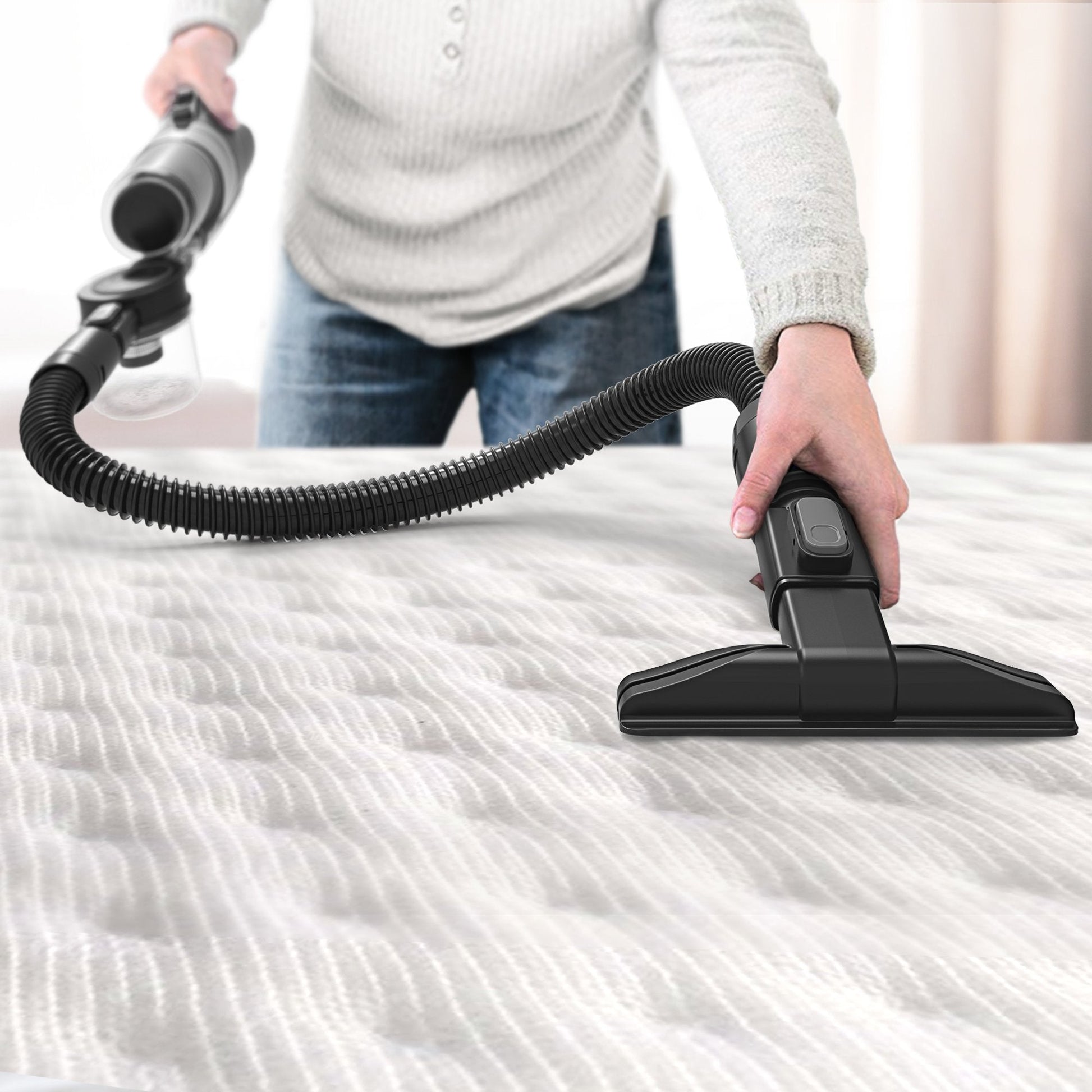 Flexible pipe allows you to clean more places